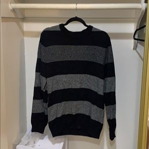 Black &Grey Striped sweater
